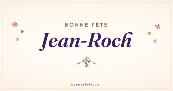 Image « Bonne fête Jean-Roch » au format large