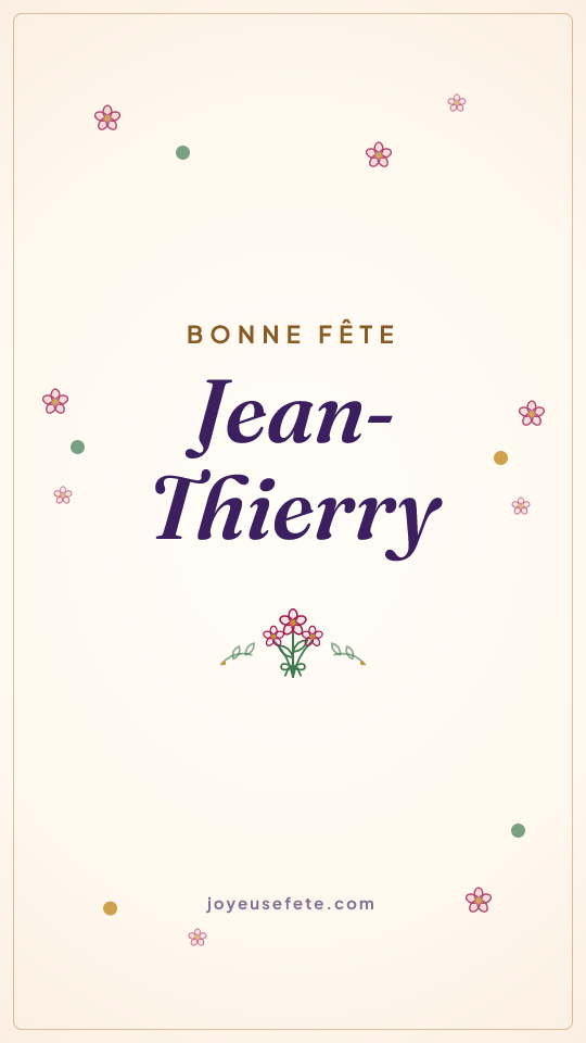 Image « Bonne fête Jean-Thierry » au format story