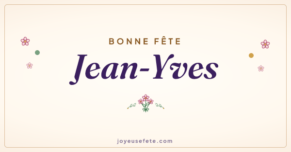 Image « Bonne fête Jean-Yves » au format large