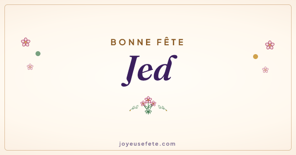 Image « Bonne fête Jed » au format large