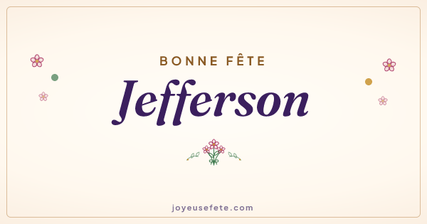 Image « Bonne fête Jefferson » au format large