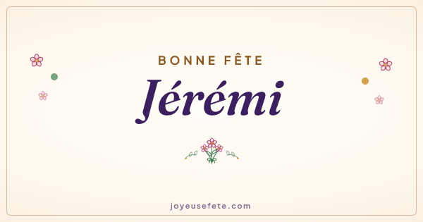 Image « Bonne fête Jérémi » au format large