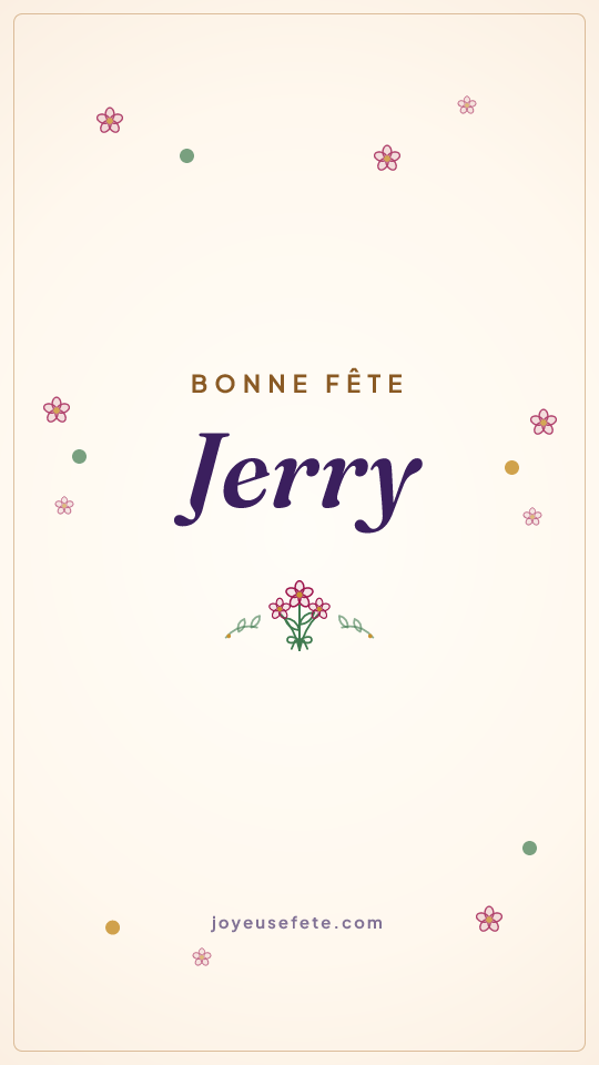 Image « Bonne fête Jerry » au format story