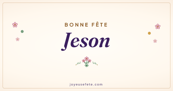 Image « Bonne fête Jeson » au format large