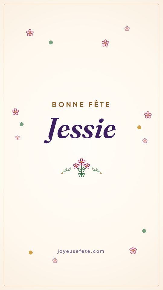 Image « Bonne fête Jessie » au format story