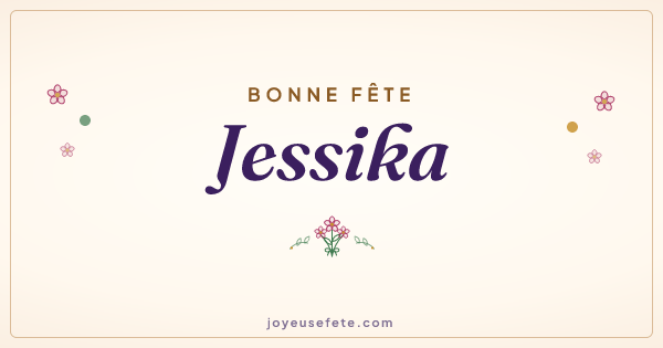 Image « Bonne fête Jessika » au format large