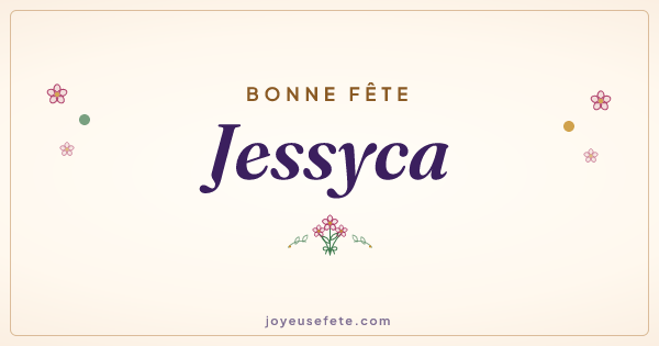 Image « Bonne fête Jessyca » au format large