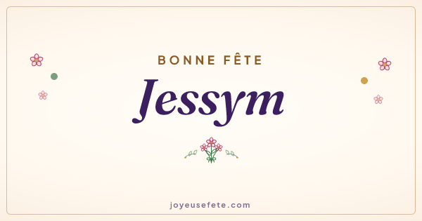 Image « Bonne fête Jessym » au format large
