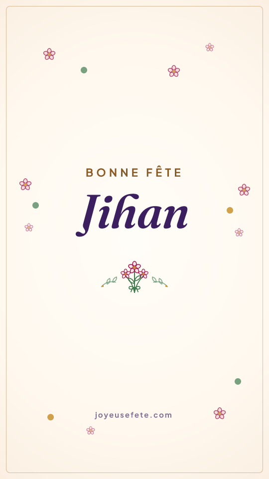 Image « Bonne fête Jihan » au format story