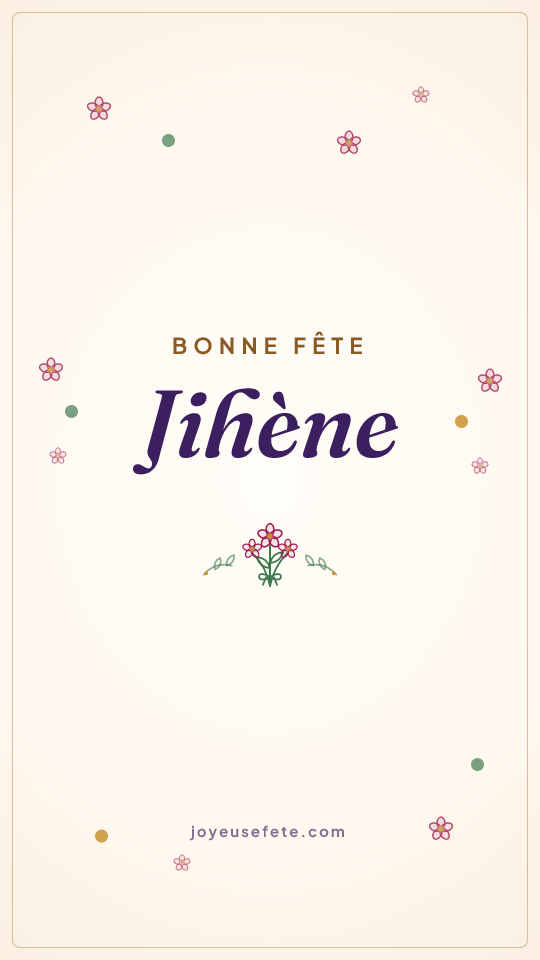 Image « Bonne fête Jihène » au format story