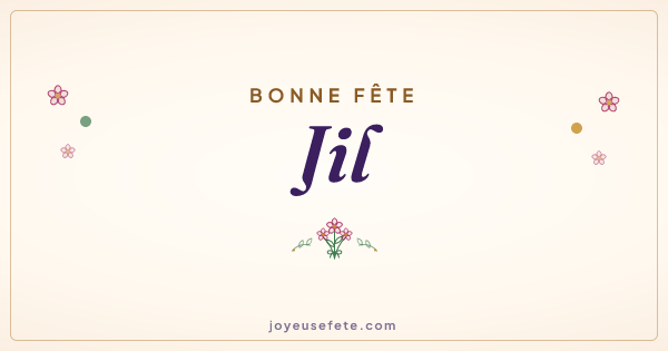 Image « Bonne fête Jil » au format large