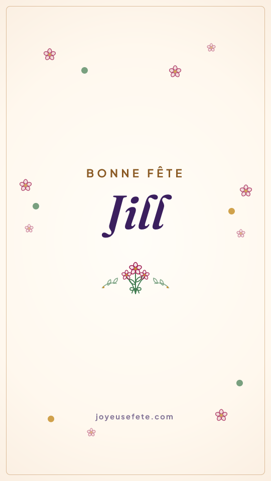 Image « Bonne fête Jill » au format story
