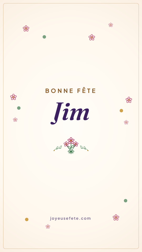 Image « Bonne fête Jim » au format story