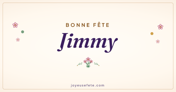 Image « Bonne fête Jimmy » au format large
