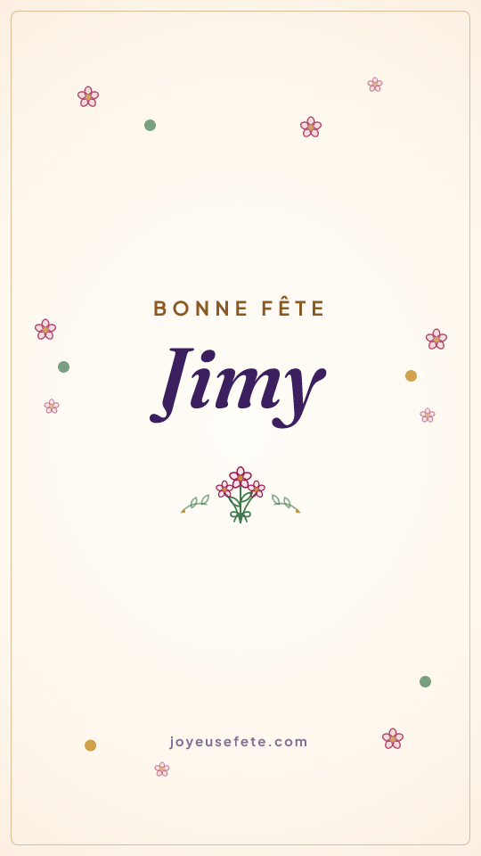 Image « Bonne fête Jimy » au format story