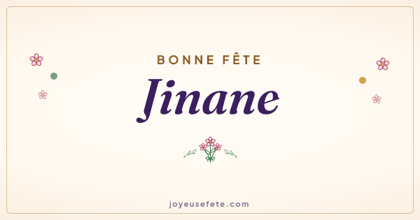 Image « Bonne fête Jinane » au format large