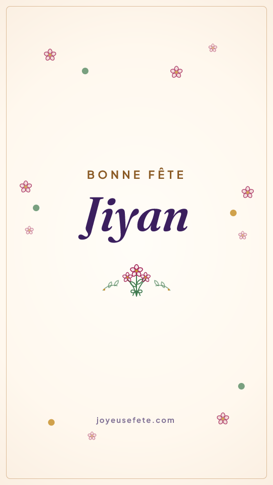 Image « Bonne fête Jiyan » au format story