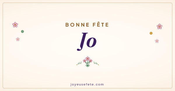 Image « Bonne fête Jo » au format large