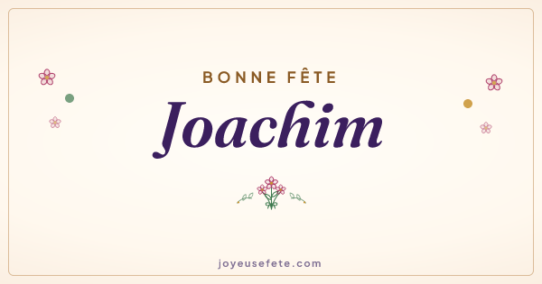 Image « Bonne fête Joachim » au format large