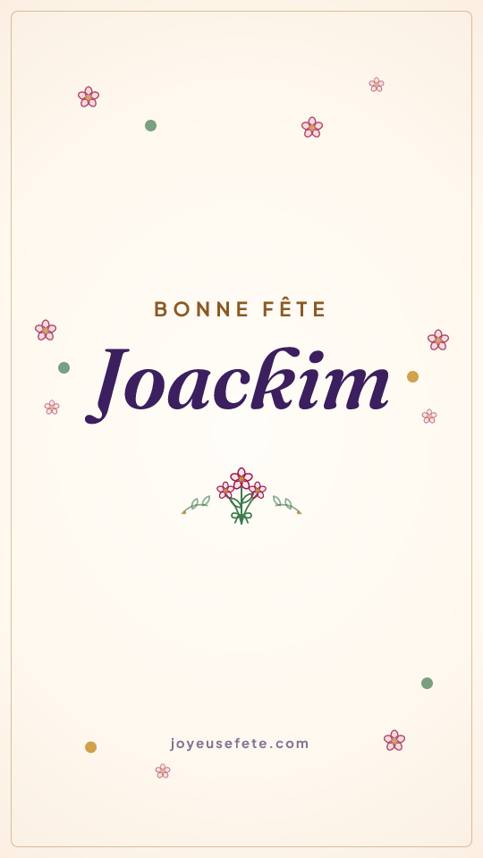 Image « Bonne fête Joackim » au format story