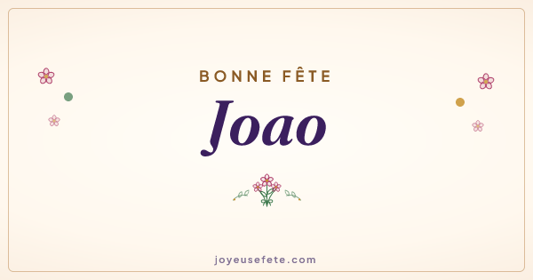 Image « Bonne fête Joao » au format large