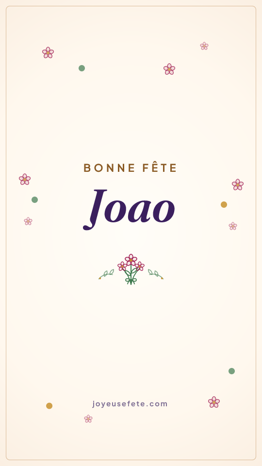 Image « Bonne fête Joao » au format story