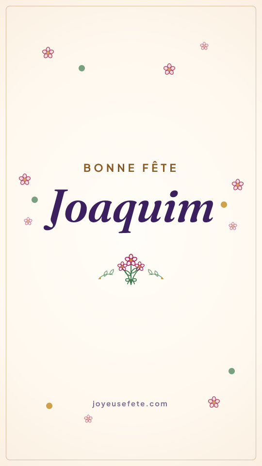 Image « Bonne fête Joaquim » au format story