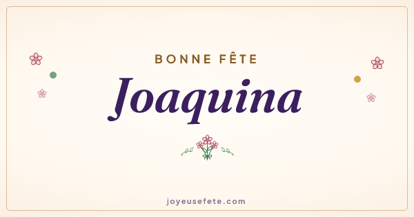 Image « Bonne fête Joaquina » au format large