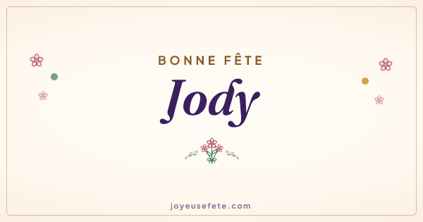 Image « Bonne fête Jody » au format large