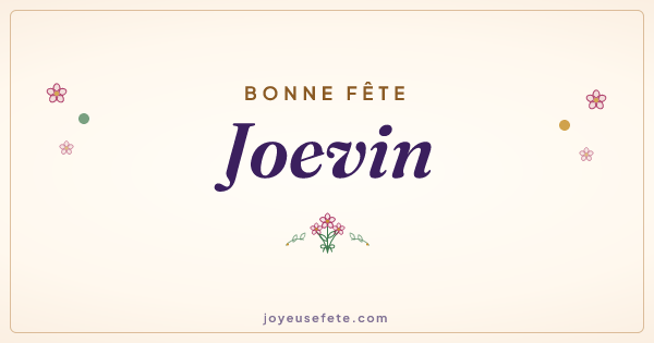 Image « Bonne fête Joevin » au format large