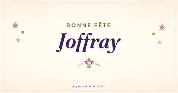 Image « Bonne fête Joffray » au format large
