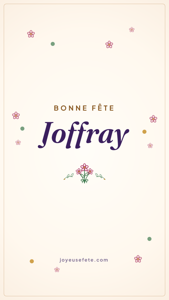 Image « Bonne fête Joffray » au format story