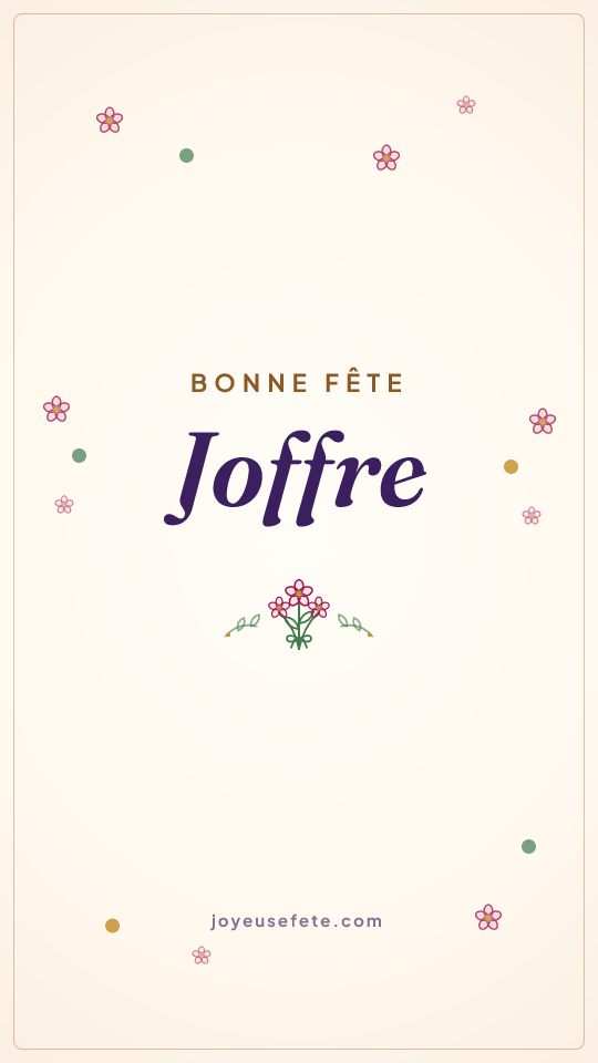 Image « Bonne fête Joffre » au format story