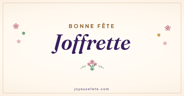 Image « Bonne fête Joffrette » au format large