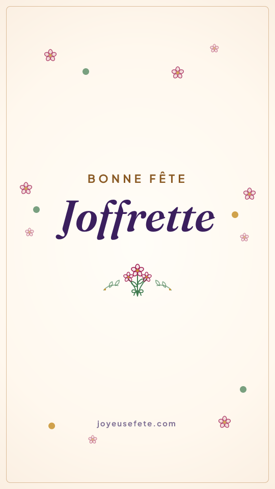 Image « Bonne fête Joffrette » au format story