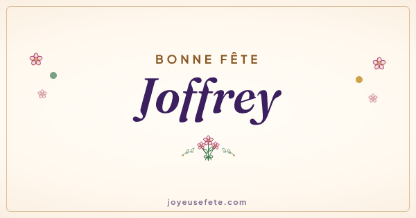 Image « Bonne fête Joffrey » au format large