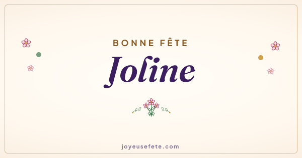 Image « Bonne fête Joline » au format large