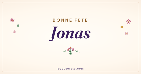 Image « Bonne fête Jonas » au format large