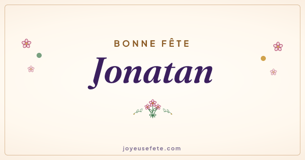 Image « Bonne fête Jonatan » au format large