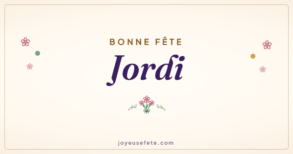 Image « Bonne fête Jordi » au format large