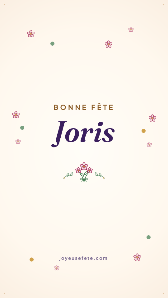 Image « Bonne fête Joris » au format story