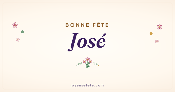 Image « Bonne fête José » au format large