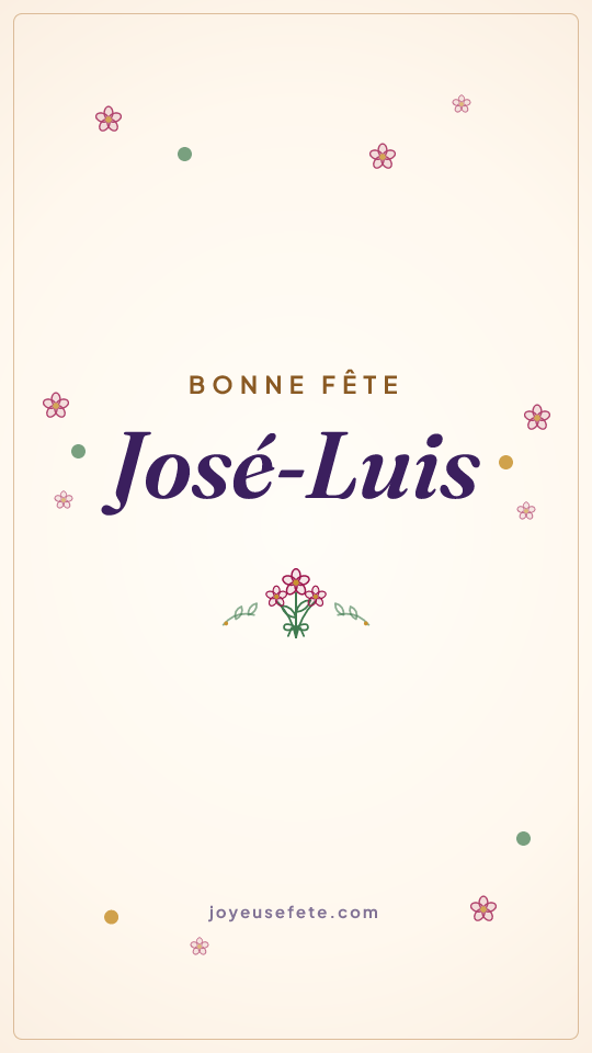Image « Bonne fête José-Luis » au format story