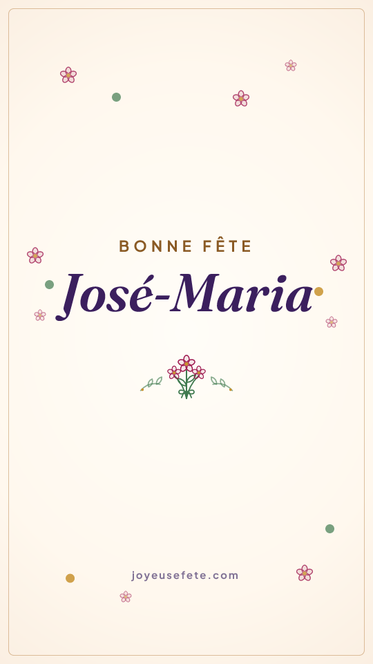 Image « Bonne fête José-Maria » au format story