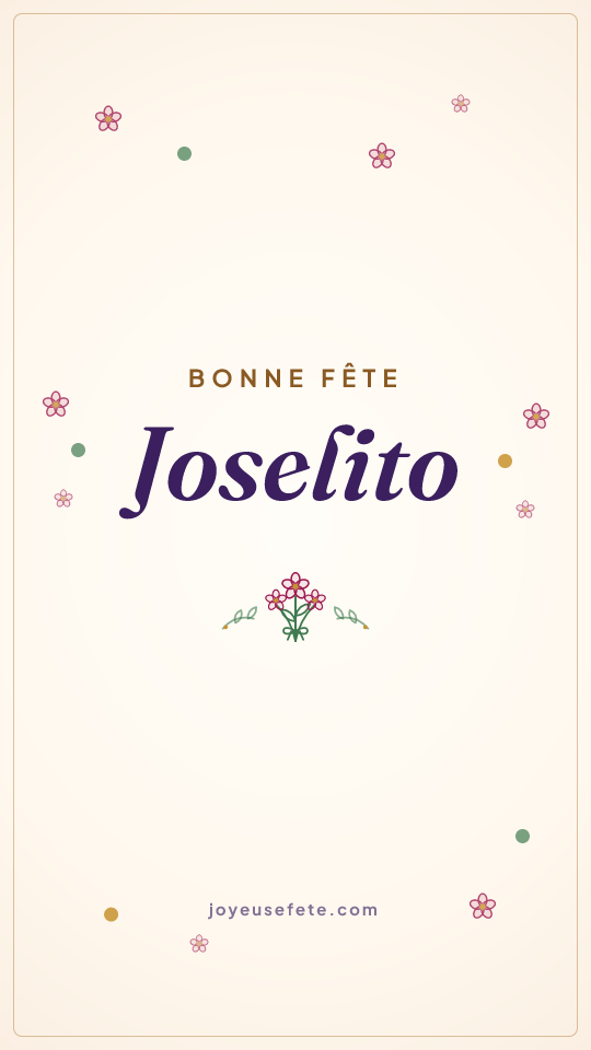 Image « Bonne fête Joselito » au format story