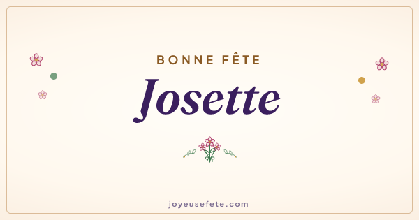 Image « Bonne fête Josette » au format large
