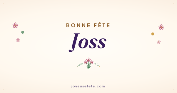 Image « Bonne fête Joss » au format large