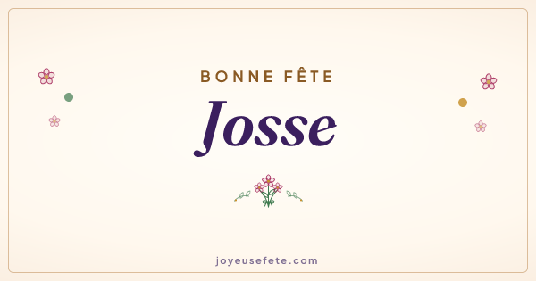 Image « Bonne fête Josse » au format large