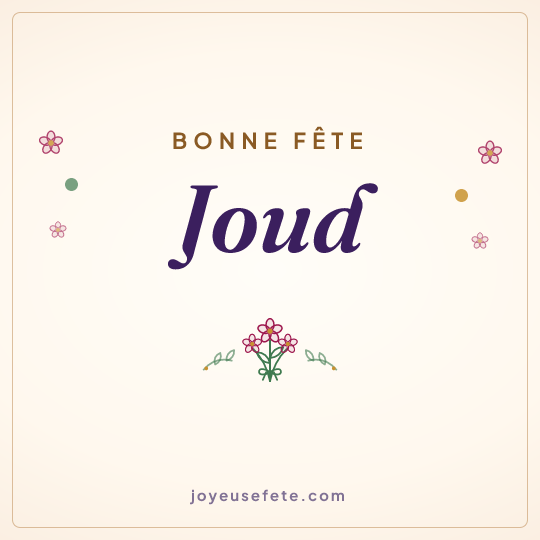 Image carrée « Bonne fête Joud » pour WhatsApp