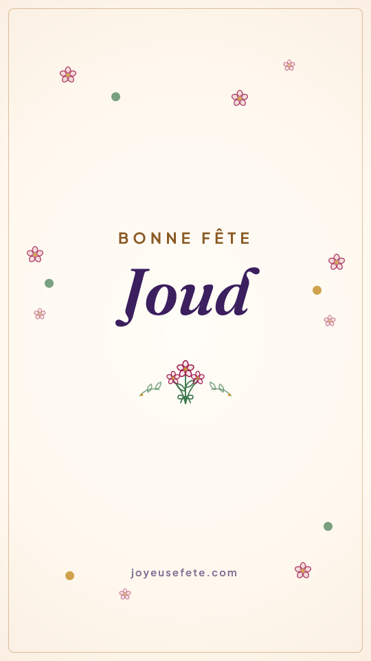 Image « Bonne fête Joud » au format story